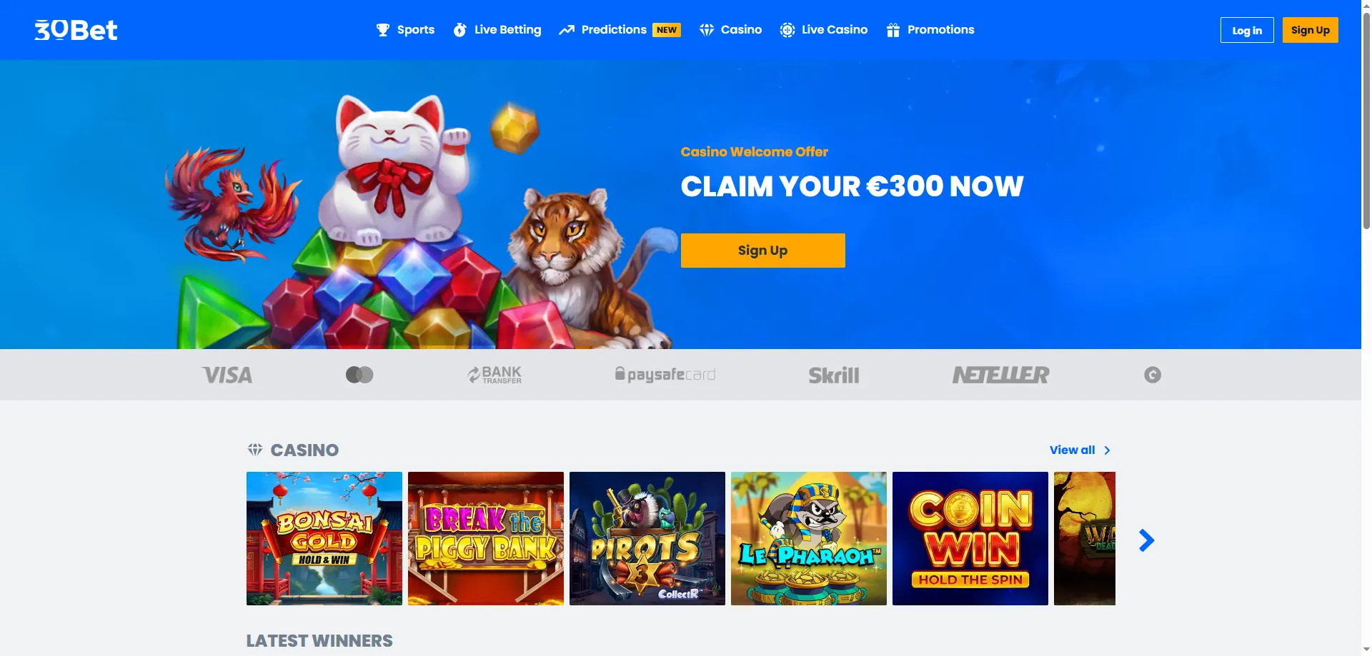 30bet Casino mobile — jogue slots e apostas no celular sem baixar aplicativo